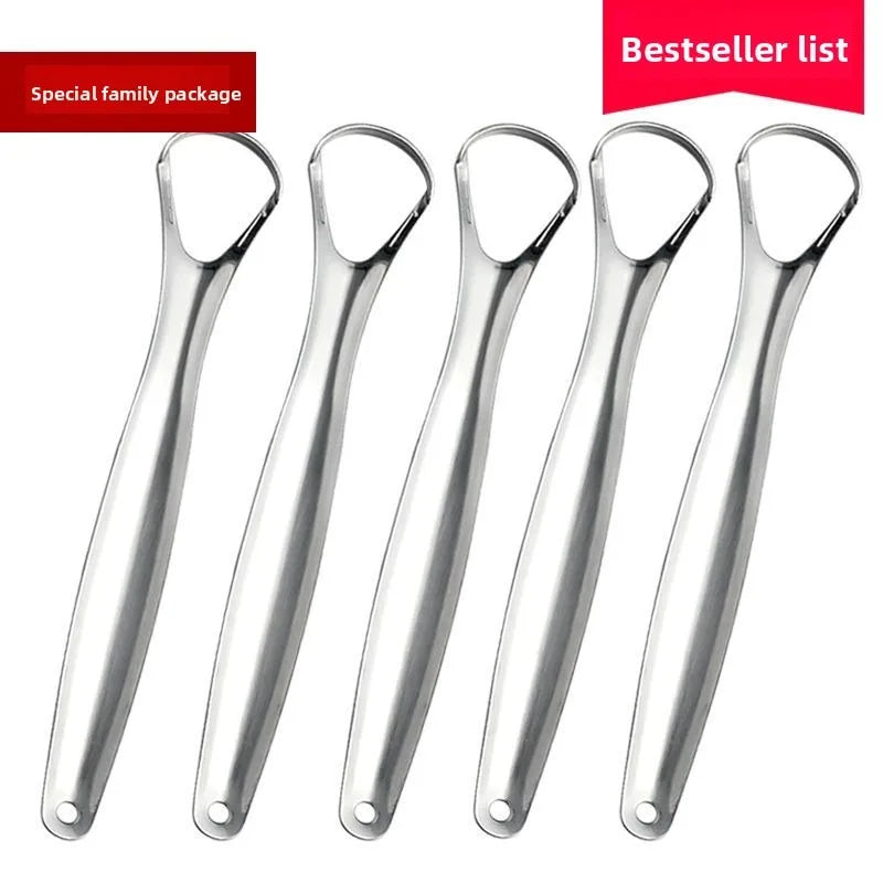 Tongue Scraper–Remove Tongue Coating, Bad Breath&Oral Odor,Fresh Breath Instantly, Reusable, Before/After Effect